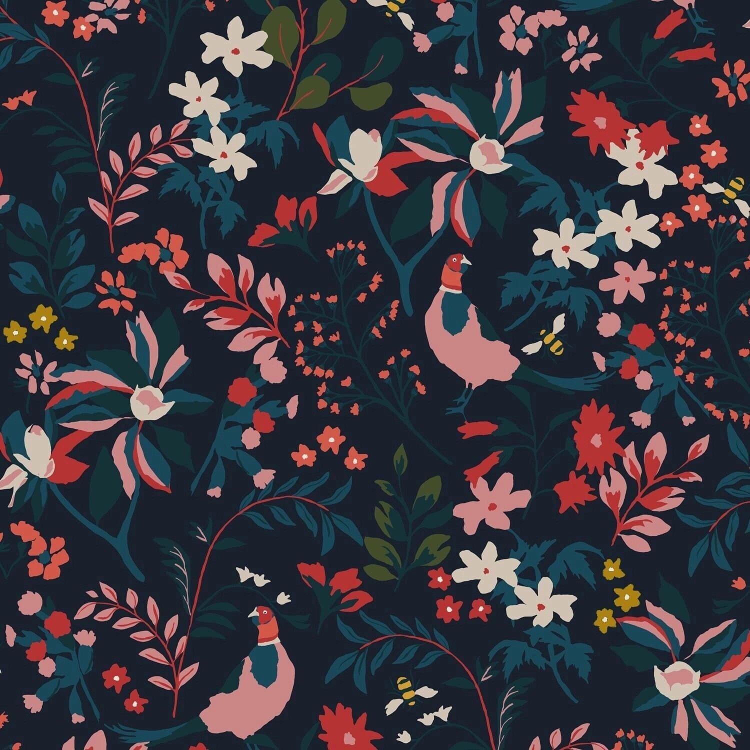 Joules Fields Edge Floral French Navy blue