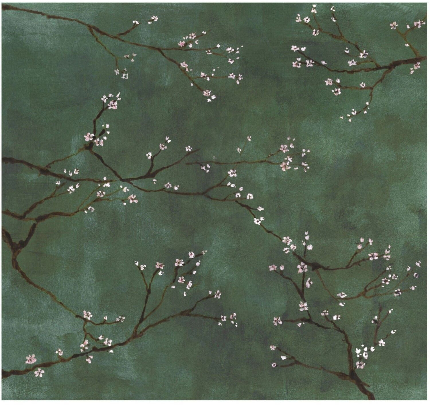 Art for the home Chinese bloesem groen 280 x 300 cm