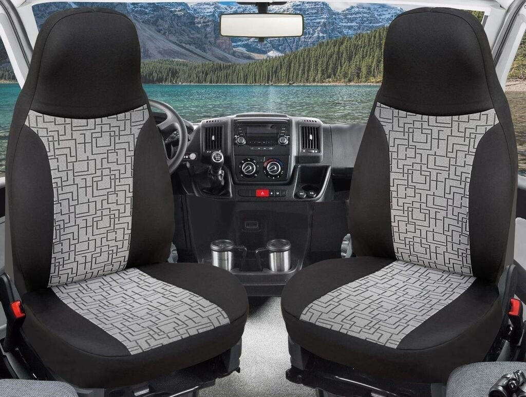 Bremer Sitzbezüge seat covers for Camper Camper Ducato 813 black/grey