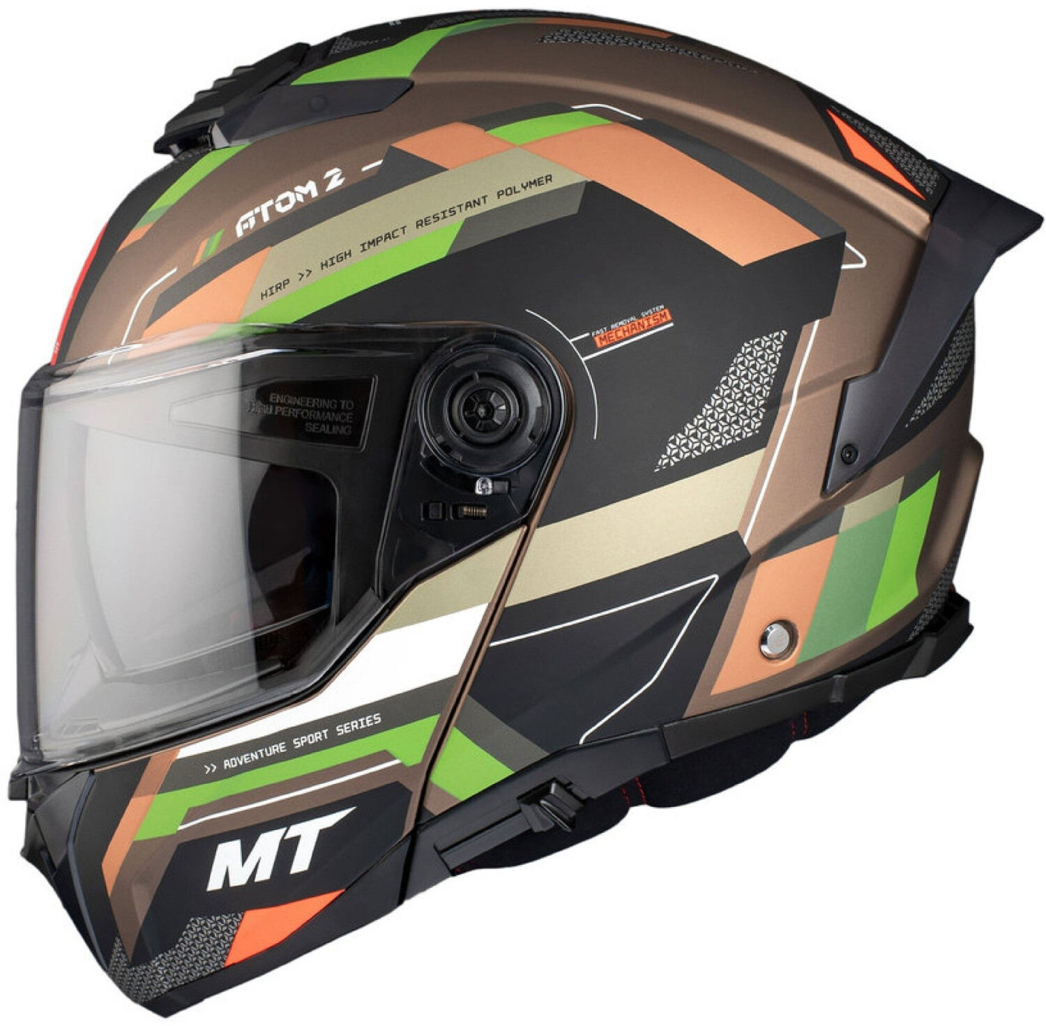 MT Helmets Atom 2 SV Bast A6 Gloss green