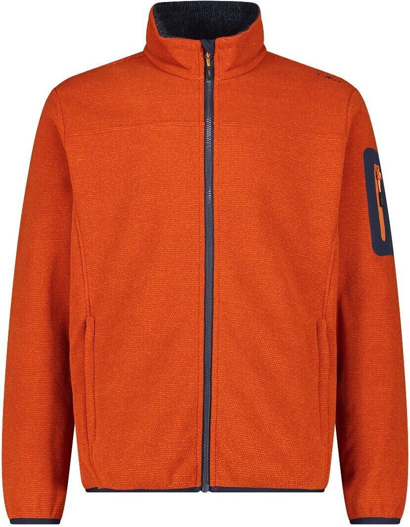 CMP Men's Fleece Jacquard-Knit-Tech Jacket (38H2237) jaffa
