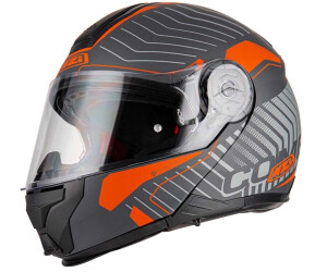 NZI Combi duo casco da moto (Nero, Extra Grande