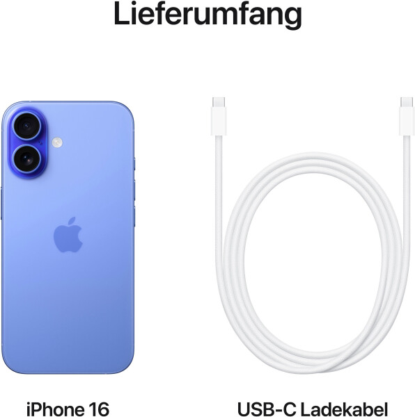 Apple iPhone 16 128GB Ultramarin, Bild 7