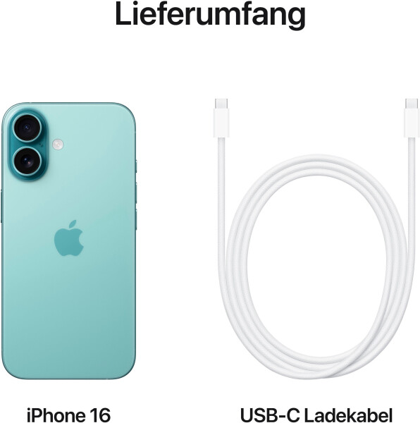 Apple iPhone 16 128GB Blaugrün, Bild 8
