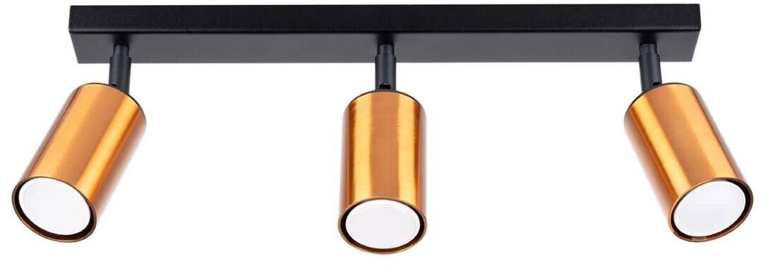 Sollux SL.1376 Ceiling light WINX 3 GU10 3 x max.10W LED steel black/copper W:6cm H:18.5cm