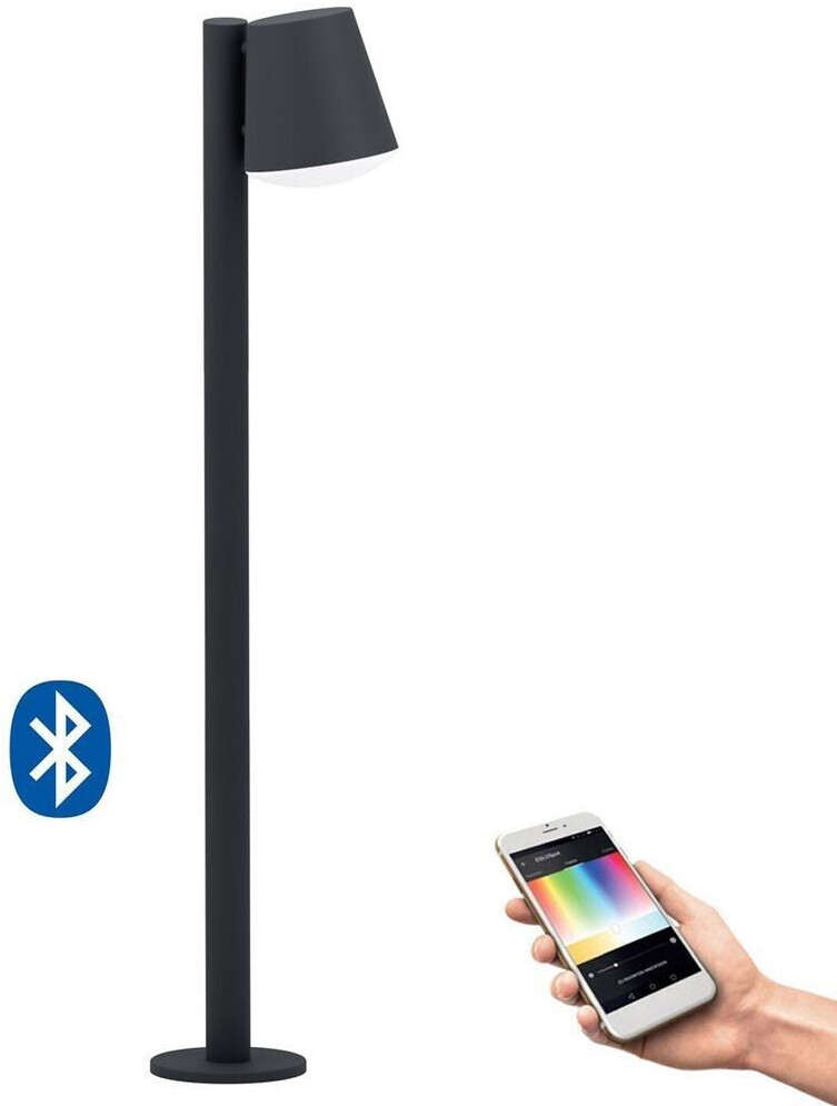 Eglo 97483 CALDIERO-C Connect floor lamp anthracite white L:24cm W:14cm H:96.5cm IP44