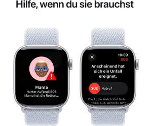 Apple Watch Series 10 4G 42mm Aluminium Silber Sport Loop Blaue Wolke ab 547 94 Preisvergleich bei idealo