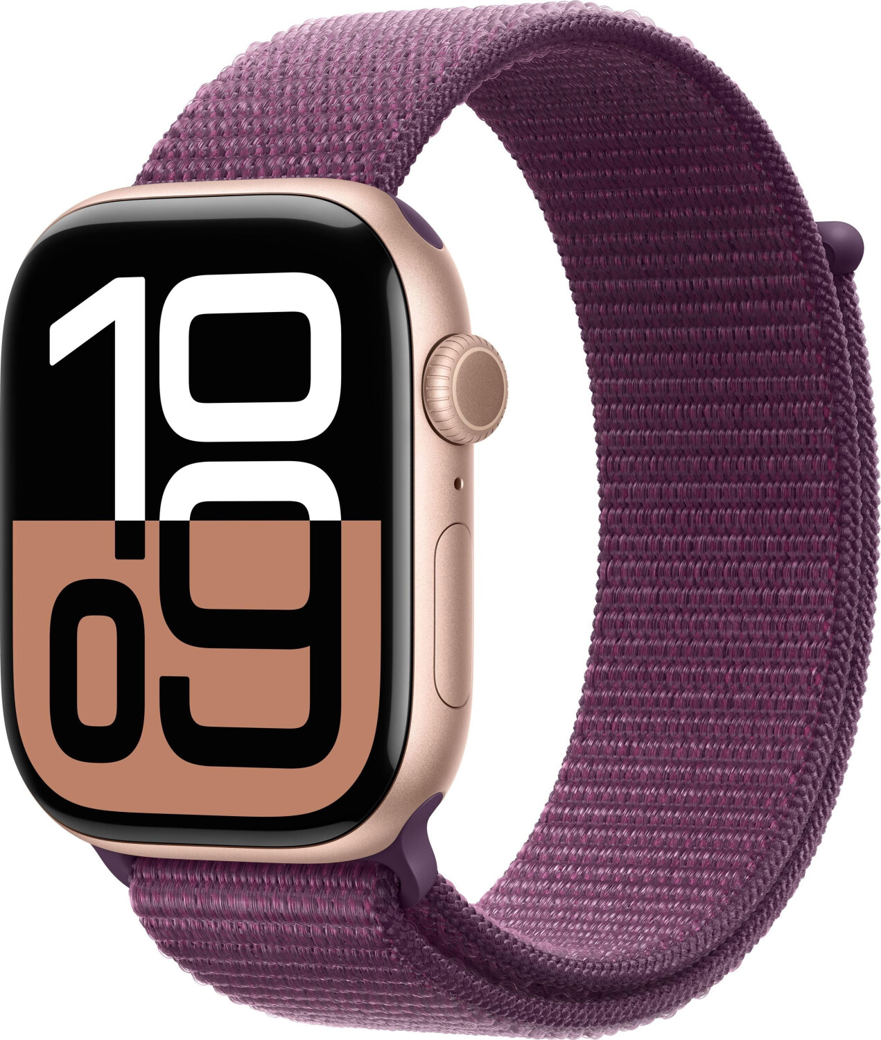 Apple Watch Series 10 GPS 46mm Aluminium Rosegold Sport Loop Pflaume ab 449 99 Preisvergleich bei idealo