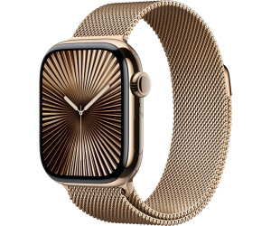 Apple Watch Series 10 4G 42mm Titan Gold Milanaise Gold ab 825 00 Dezember 2024 Preise Preisvergleich bei idealo