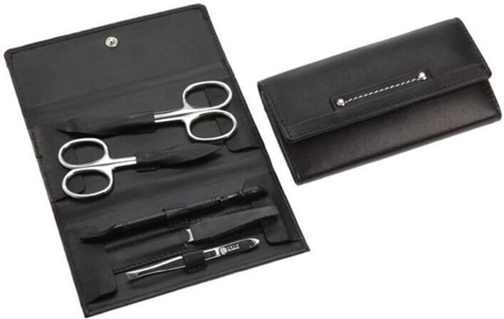 Hans Kniebes Manicure case nappa full cowhide 130 x 72 mm