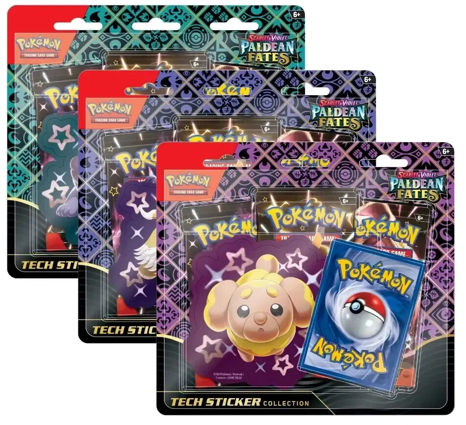Pokémon Scarlet & Violet Paldean Fates Tech Sticker Collection assorted (EN)