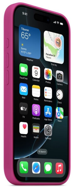 Apple Silikon Case mit MagSafe (iPhone 16 Pro Max) Fuchsia, Bild 2