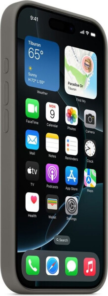 Apple Silikon Case mit MagSafe (iPhone 16 Pro Max) Steingrau, Bild 2