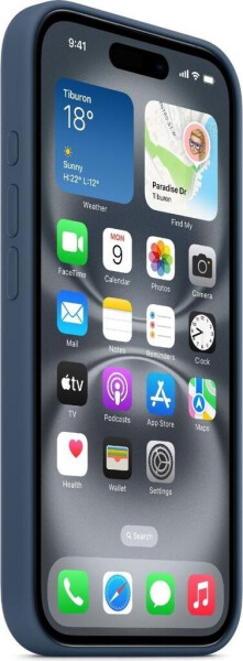 Apple Silikon Case mit MagSafe (iPhone 16 Pro Max) Denim, Bild 7