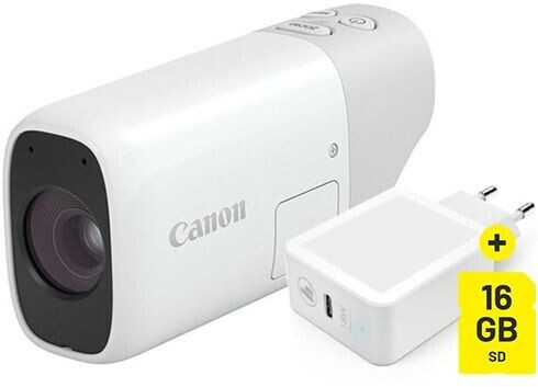 Canon PowerShot ZOOM Essential Kit White + Case