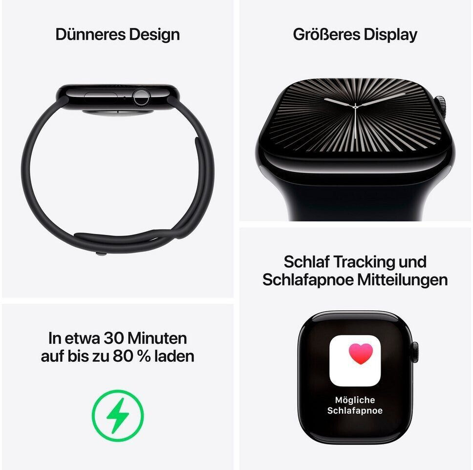 Apple Watch Series 10 4G 46mm Aluminium Rosegold Sportarmband Blassrosa M L ab 525 90 Dezember 2024 Preise Preisvergleich bei idealo