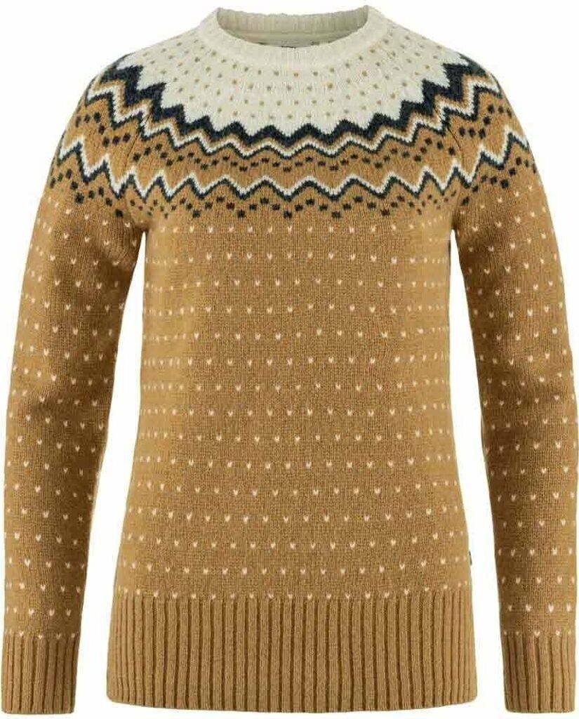 Fjällräven Övik Knit Sweater W buckwheat brown-chalk white