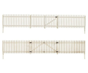 Woodland Scenics Lattenzaun Set – H0/1:87, Mit Tor, Handbemalt & Verwittert, Gesamtlänge Ca. 67 Cm