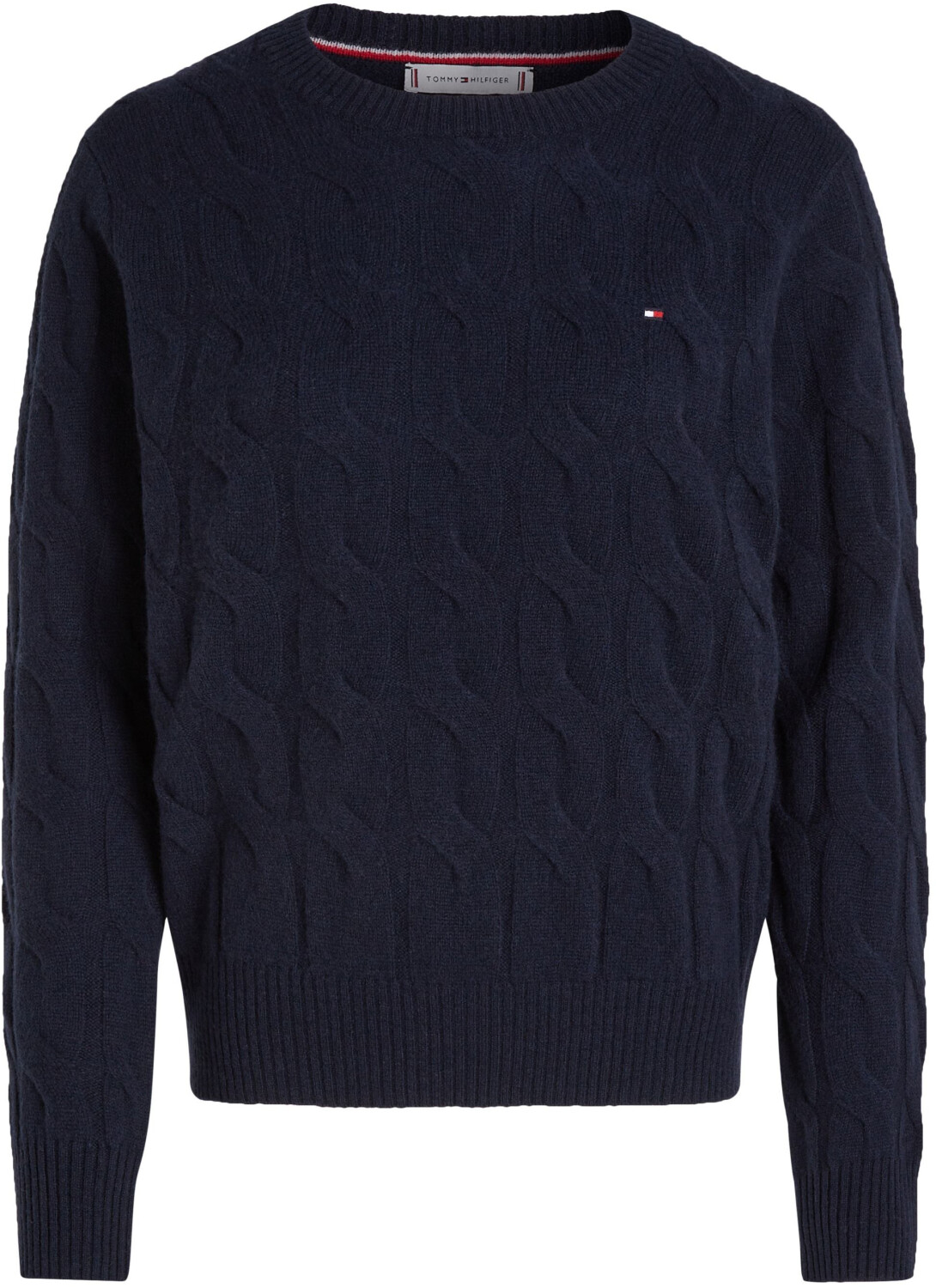 Tommy Hilfiger Pure Wool Cable Knit Jumper (WW0WW43586) desert sky