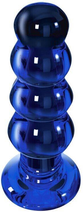 ToyJoy The Radiant Glass Buttplug Blue