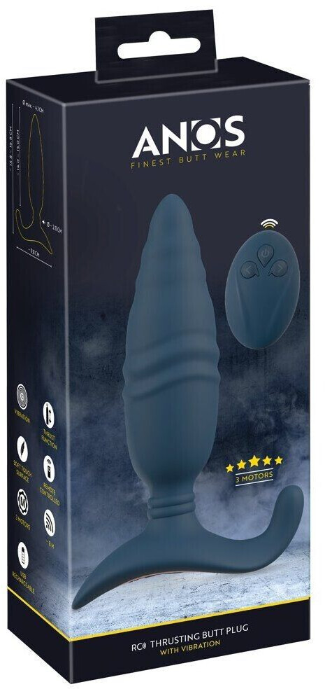 ANOS RC Thrusting butt plug with vibration