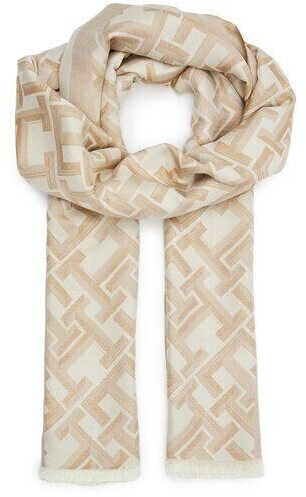 Tommy Hilfiger TH Monogram Jacquard Lightweight Scarf (AW0AW16372) classic beige