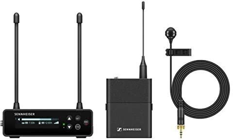 Sennheiser EW-DP ME4 SET (R4-9) Portable Digital UHF Wireless Microphone System with ME4 Cardioid Lavalier - Black (700022)