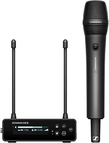 Sennheiser EW-DP 835 SET (S4-7) Portable Digital UHF Wireless Microphone System with SKM-S Handheld Transmitter and MMD 835 Cardioid Dynamic Microphone Module - Black (700034)