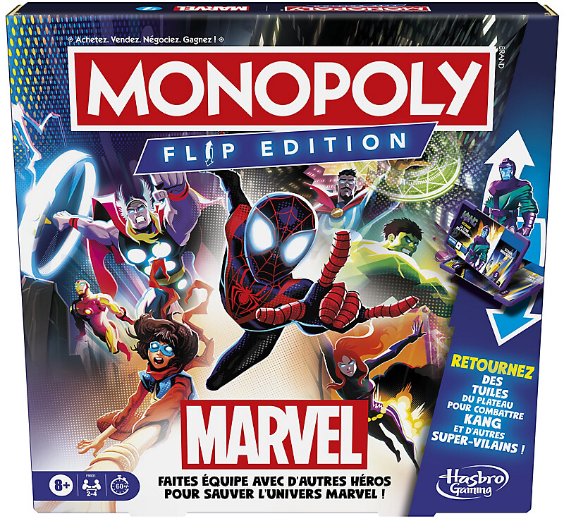 Monopoly Flip Edition Marvel