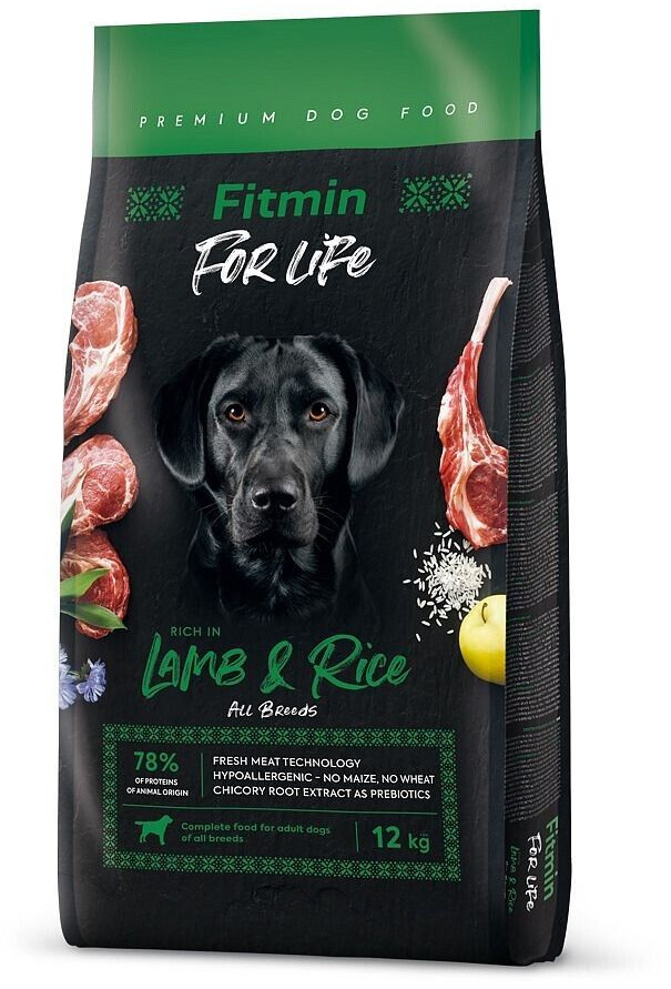 Fitmin For Life Lamb & Rice croquettes pour chien (12 kg)