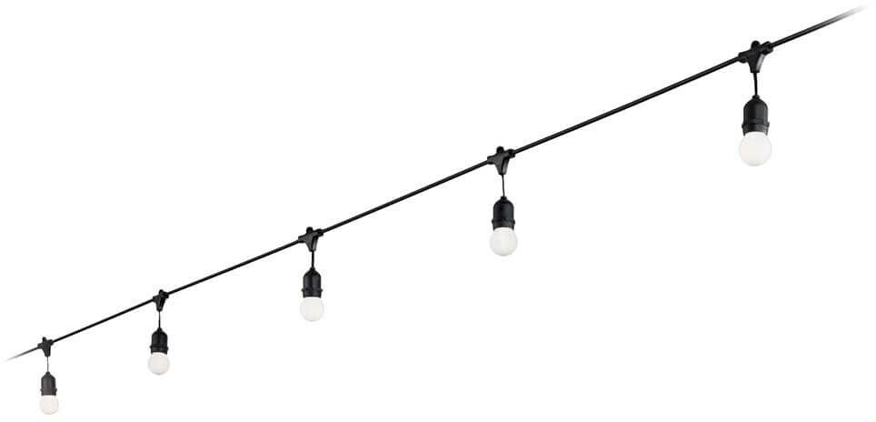 IDEAL LUX FIESTA pendant light E27 10-way dimmable black IP44 246796