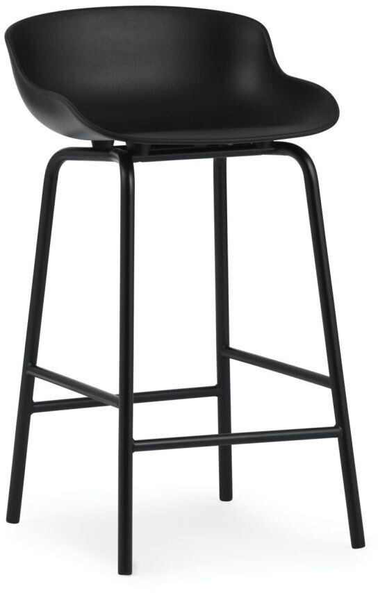 Normann Copenhagen Hyg Bar Chair - Black - 84x46.5xØ45 cm Seat height 65 cm