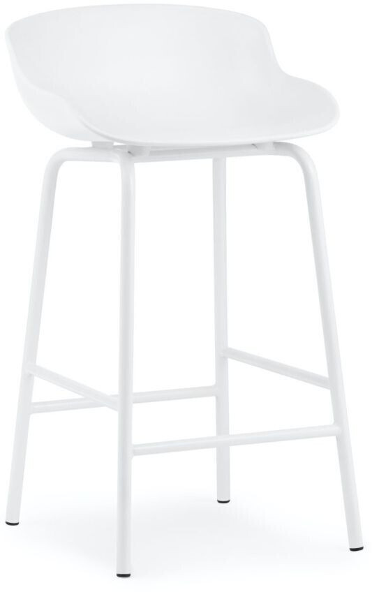 Normann Copenhagen Hyg Bar Chair - White - 84x46.5xØ45 cm Seat height 65 cm