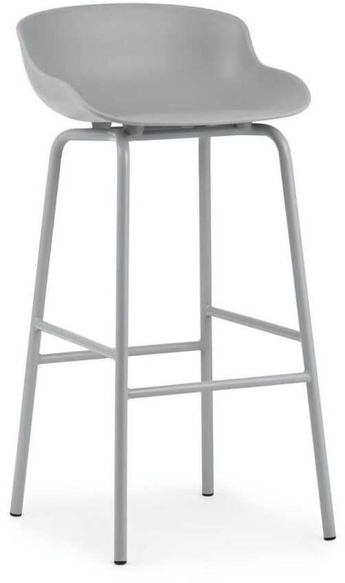Normann Copenhagen Hyg bar chair - Gray - 94x46.5xØ47.5x seat height 75 cm