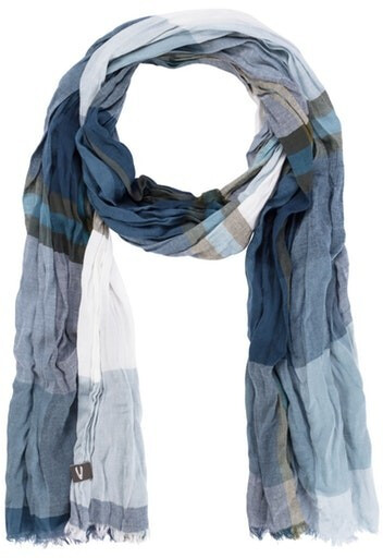 Camel Active Herren Schal Aus 100% Baumwolle - 180x60cm Mit Fransen