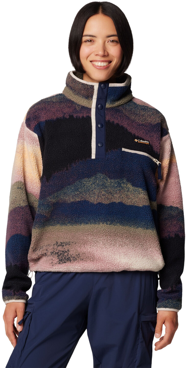 Polaire Sport Femme Columbia Helvetia II - Coupe Cropped, Demi-zippé, Sans Fermeture, Poches Zippées