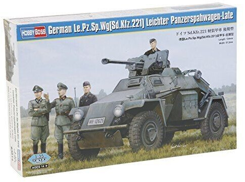 HobbyBoss German Le.Pz.Sp.Wg（Sd.Kfz.221) Leichter Panzerspahwagen-Late (83814)
