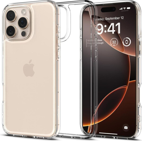 Spigen Handyhülle für iPhone 16 Pro, Spigen Ultra Hybrid, Transparent, Bild 7