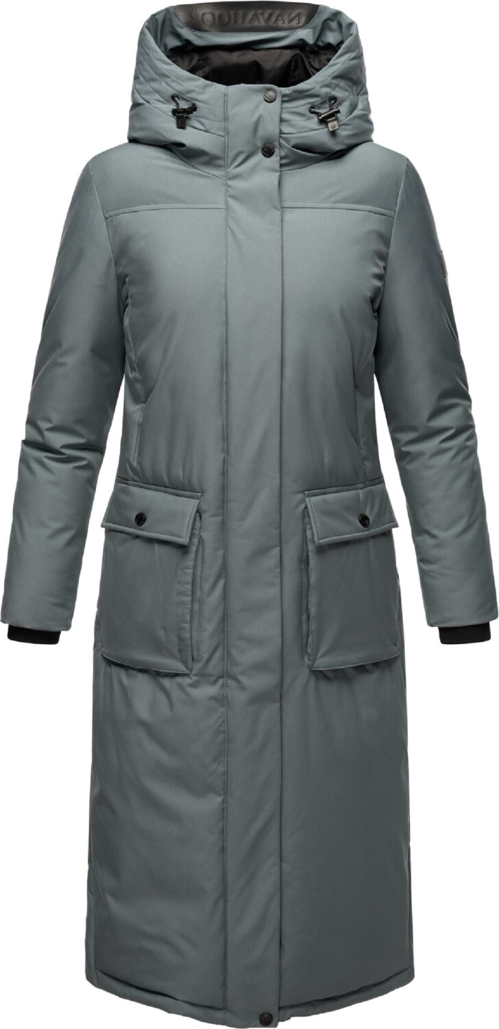 Navahoo Winterjas voor dames, warme mantel, extra lang, met capuchon, blauwgrijs (Wolkenfrost), XIV, XS-XXL, dark olive, XS Navahoo Winterjas voor dames, warme mantel, extra lang, met capuchon, blauwgrijs (Wolkenfrost), XIV, XS-XXL, dark olive, XS