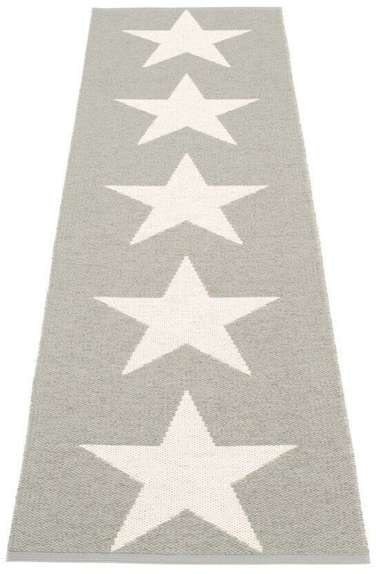 Pappelina Viggo One outdoor carpet - warm gray / vanilla 70 x 250cm