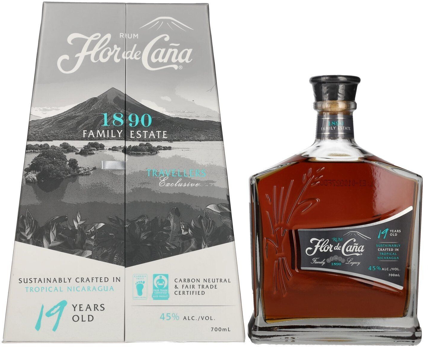Flor de Caña 19 Years Old 0,7l 45%