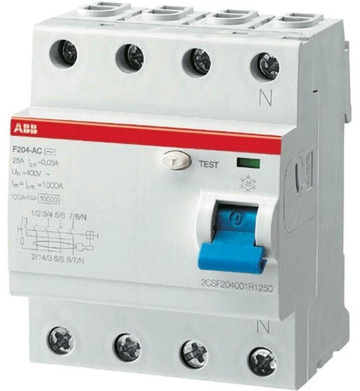 ABB 25A 30mA AC F204 4 (F427812)