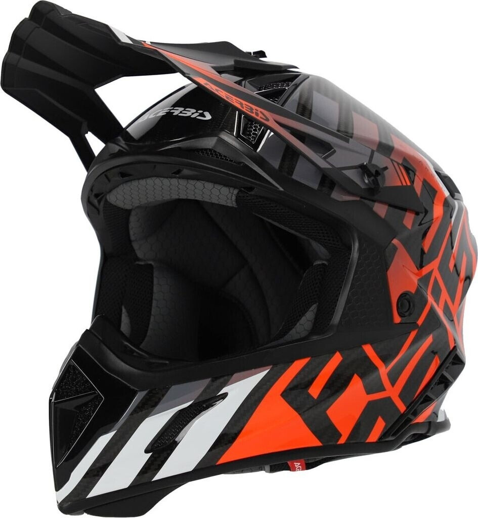 Acerbis Steel Carbon 22-06 Helmet (2023) black/orange fluo
