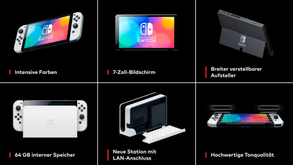 Nintendo Switch (OLED-Modell) weiß + Super Mario Bros. Wonder + 12 Months Nintendo Switch Online, Bild 4