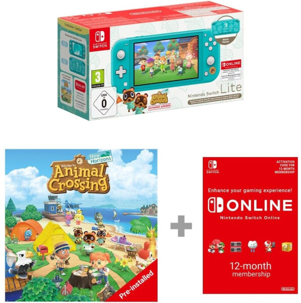 Nintendo Switch Lite türkis inkl. Animal Crossing: New Horizons Timmy & Tommy Aloha Edition + 12 Monate Switch Online, Bild 6