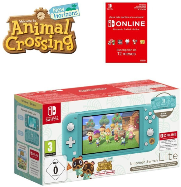 Nintendo Switch Lite türkis inkl. Animal Crossing: New Horizons Timmy & Tommy Aloha Edition + 12 Monate Switch Online, Bild 7