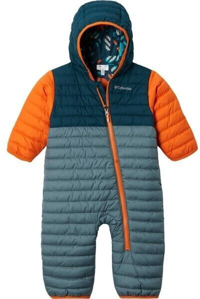 Columbia Powder Lite Reversible Bunting Snowsuit (1864021) metal/night wave/bright orange