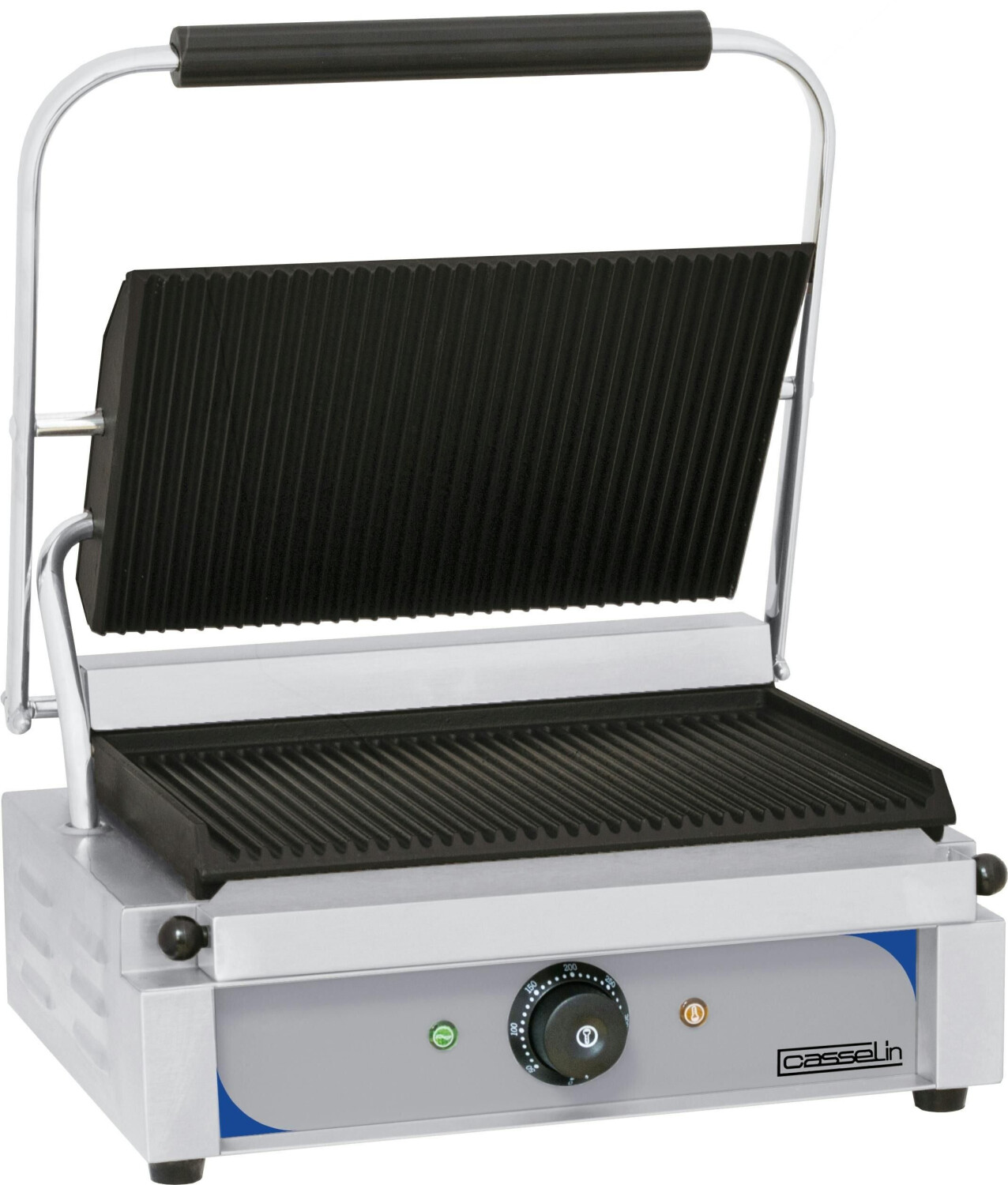 Casselin Grill panini tacos rainuré professionnel 2200 W acier inoxydable
