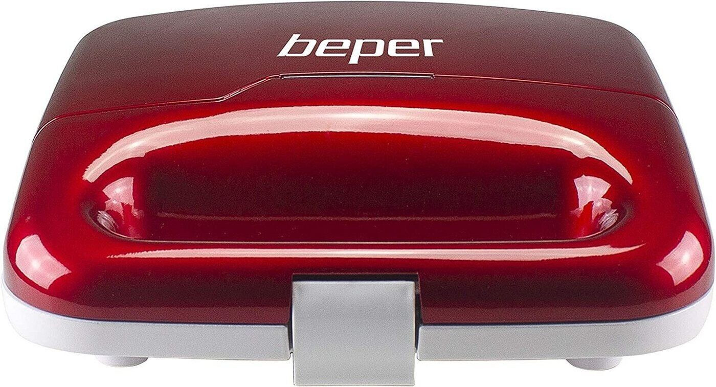 Beper Gaufrier à tige 850 W rouge