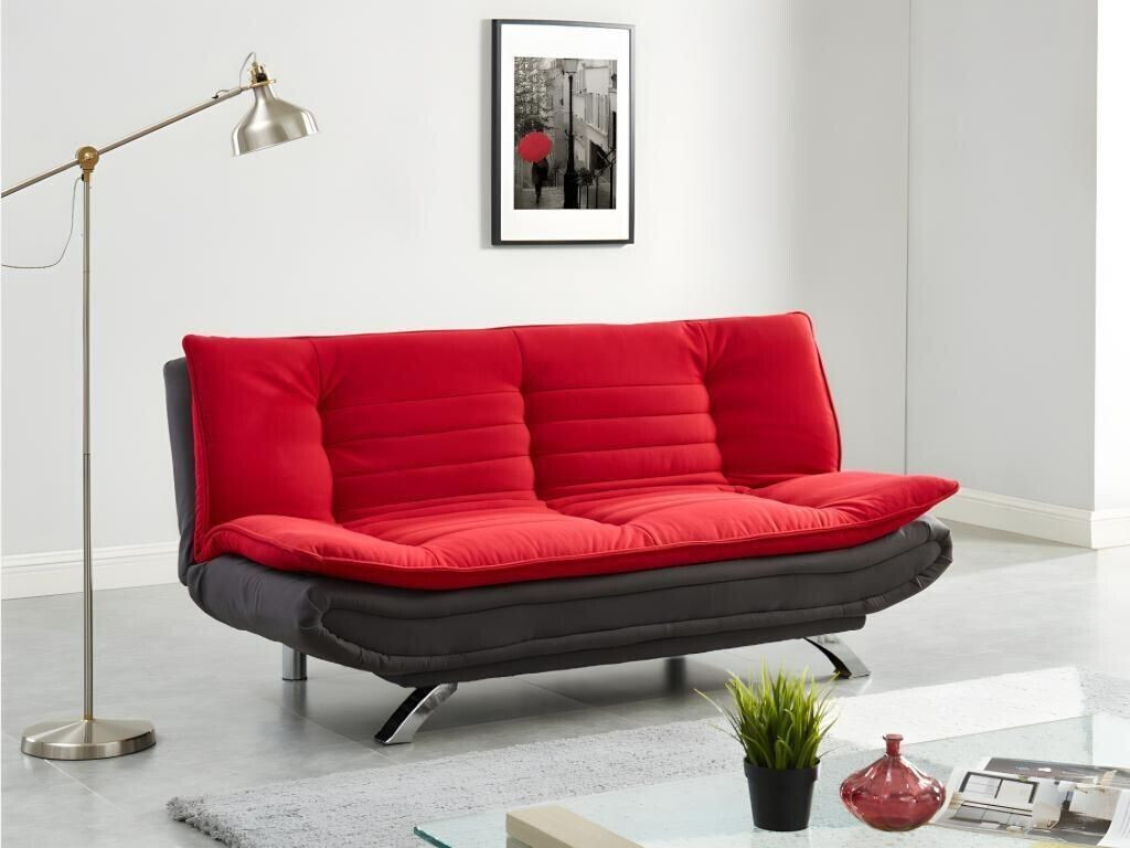 Vente unique Sofa bed folding sofa red anthracite DEMIDO III au meilleur prix sur idealo